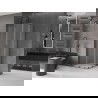 Mexen Velar Duo sliding shower cabin 80 x 80 cm, frost, gun metal - 871-080-080-32-95