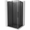 Mexen Velar Duo sliding shower enclosure 100 x 90 cm, graphite, gun metal - 871-100-090-42-95