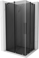 Mexen Velar Duo sliding shower enclosure 100 x 90 cm, graphite, gun metal - 871-100-090-42-95