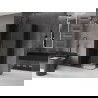 Mexen Velar Duo sliding shower enclosure 100 x 90 cm, graphite, gun metal - 871-100-090-42-95