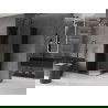 Mexen Velar Duo sliding shower cabin 90 x 90 cm, graphite, gun metal - 871-090-090-42-95