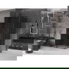 Mexen Velar Duo sliding shower enclosure 100 x 90 cm, graphite, gun metal - 871-100-090-42-95