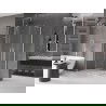 Mexen Velar Duo sliding shower enclosure 100 x 90 cm, transparent, brushed nickel - 871-100-090-02-97