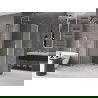 Mexen Velar Duo sliding shower cabin 100 x 90 cm, frost, brushed nickel - 871-100-090-32-97