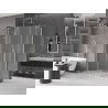 Mexen Velar Duo sliding shower cabin 100 x 90 cm, frost, brushed nickel - 871-100-090-32-97