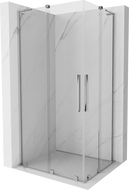 Mexen Velar L Duo sliding shower cabin 90 x 80 cm, transparent, chrome - 871-090-080-02-03-01