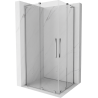Mexen Velar L Duo sliding shower enclosure 100 x 90 cm, transparent, chrome - 871-100-090-02-03-01