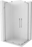 Mexen Velar L Duo sliding shower cabin 90 x 80 cm, frost, chrome - 871-090-080-02-33-01