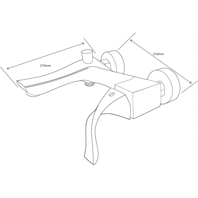 Mexen Estrella DQ02 bath set, gold - 72303DQ02-50