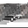 Mexen Velar L Duo sliding shower cabin 90 x 80 cm, frost, white - 871-090-080-02-33-20