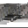 Mexen Velar L Duo sliding shower enclosure 100 x 90 cm, frosted, gold - 871-100-090-02-33-50