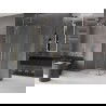 Mexen Velar L Duo Sliding Shower Cabin 100 x 90 cm, Transparent, Gold - 871-100-090-02-03-50