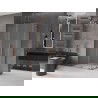 Mexen Velar L Duo sliding shower enclosure 90 x 80 cm, frost, rose gold - 871-090-080-02-33-60