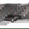 Mexen Velar L Duo sliding shower cabin 100 x 90 cm, transparent, brushed copper - 871-100-090-02-03-65