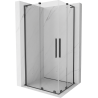 Mexen Velar L Duo sliding shower cabin 90 x 80 cm, transparent, gun gray brushed - 871-090-080-02-03-66