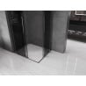 Mexen Velar L Duo Sliding Shower Cabin 90 x 80 cm, Graphite, Brushed Gun Gray - 871-090-080-02-43-66