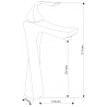 Mexen Estrella R02 bathtub set, Gold - 72313R02-50