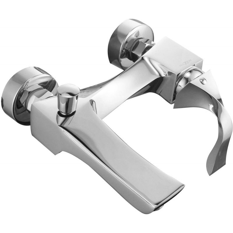 Mexen Estrella R02 bath mixer with shower set, chrome - 7233R02-00