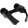 Mexen Estrella R02 bathtub mixer tap with shower head, Black - 7233R02-70
