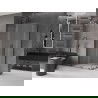 Mexen Velar L Duo sliding shower cabin 100 x 90 cm, frost, gun metal - 871-100-090-02-33-95