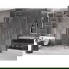 Mexen Velar L Duo sliding shower cabin 90 x 80 cm, transparent, brushed nickel - 871-090-080-02-03-97