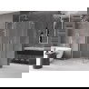 Mexen Velar L Duo sliding shower cabin 100 x 90 cm, frost, brushed nickel - 871-100-090-02-33-97