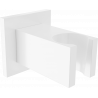 Mexen Cube shower handle, white - 79350-20