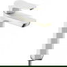 Mexen Lerma high basin tap, white/gold - 74310-25