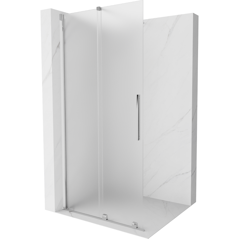 Mexen Velar Walk-In Shower Screen 70 x 200 cm, Frosted 8 mm, Chrome - 871-070-000-33-01