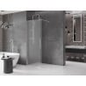 Mexen Velar sliding Walk-in shower screen 150 x 200 cm, frost 8 mm, chrome - 871-150-000-33-01