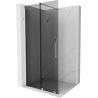 Mexen Velar Walk-in Shower Panel 70 x 200 cm, Graphite 8 mm, Chrome - 871-070-000-43-01