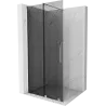 Mexen Velar Walk-in Sliding Shower Wall 80 x 200 cm, Graphite 8 mm, Chrome - 871-080-000-43-01