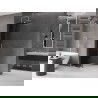 Mexen Velar Walk-in Shower Screen 110 x 200 cm, Graphite 8 mm, Chrome - 871-110-000-43-01