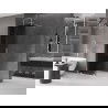 Mexen Velar Walk-in Shower Wall 150 x 200 cm, Graphite 8 mm, Chrome - 871-150-000-43-01