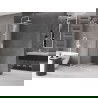 Mexen Velar Walk-in Shower Wall Sliding 110 x 200 cm, Frosted 8 mm, White - 871-110-000-33-20