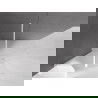 Mexen Velar Walk-in Shower Wall Sliding 110 x 200 cm, Frosted 8 mm, White - 871-110-000-33-20