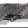 Mexen Velar Walk-in Shower Screen 85 x 200 cm, Frosted 8 mm, Gold - 871-085-000-33-50
