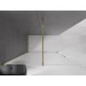 Mexen Velar Walk-in Shower Wall 160 x 200 cm, Frosted 8 mm, Gold - 871-160-000-33-50