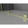 Mexen Velar Sliding Walk-in Shower Wall 120 x 200 cm, Frosted 8 mm, Brushed Gold - 871-120-000-33-55