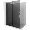 Mexen Velar Sliding Shower Wall Walk-in 150 x 200 cm, Graphite 8 mm, Chrome - 871-150-000-43-01