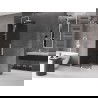 Mexen Velar Walk-in Shower Screen 100 x 200 cm, Graphite 8 mm, White - 871-100-000-43-20