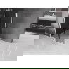 Mexen Velar Walk-in Shower Panel 110 x 200 cm, Graphite 8 mm, White - 871-110-000-43-20