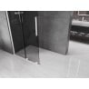 Mexen Velar Walk-in Shower Wall Expandable 85 x 200 cm, Graphite 8 mm, White - 871-085-000-43-20