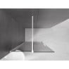 Mexen Velar Walk-in Shower Wall Expandable 85 x 200 cm, Graphite 8 mm, White - 871-085-000-43-20