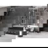Mexen Velar Walk-in Shower Screen 100 x 200 cm, Graphite 8 mm, White - 871-100-000-43-20
