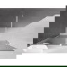 Mexen Velar Walk-in Shower Panel 140 x 200 cm, Graphite 8 mm, White - 871-140-000-43-20