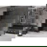 Mexen Velar Walk-in Shower Wall 80 x 200 cm, Graphite 8 mm, Gold - 871-080-000-43-50