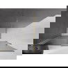 Mexen Velar Walk-in Shower Wall 140 x 200 cm, Graphite 8 mm, Gold - 871-140-000-43-50