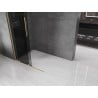Mexen Velar Sliding Shower Wall Walk-in 100 x 200 cm, Graphite 8 mm, Brushed Gold - 871-100-000-43-55