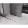 Mexen Velar Walk-in Shower Wall 150 x 200 cm, Frosted 8 mm, Rose Gold - 871-150-000-33-60